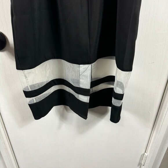 NBD Second Chances Midi Dress in Black tiered knee length dress SZ XS - Picture 8 of 10